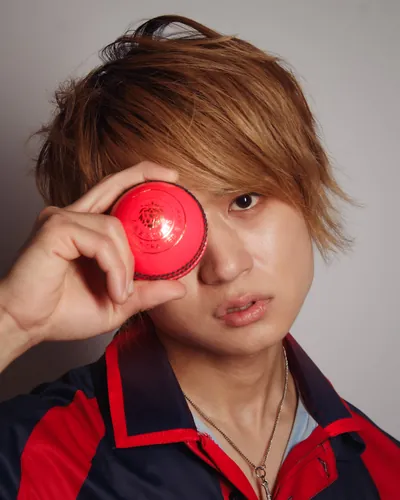 Red prop closeup
